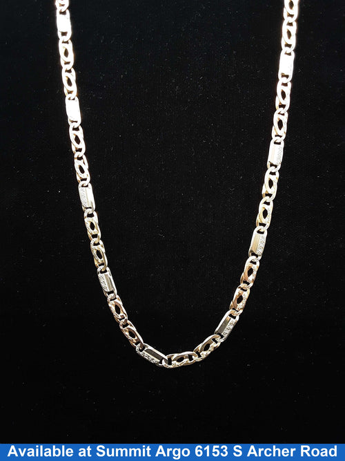 Chain - Tricolor Gold 14k (.585) 37.7 grams 24 inch