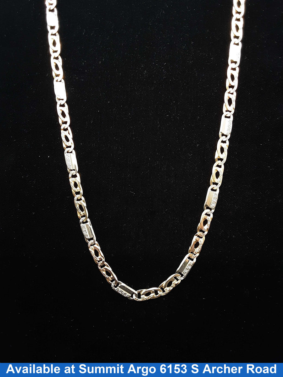 Chain - Tricolor Gold 14k (.585) 37.7 grams 24 inch