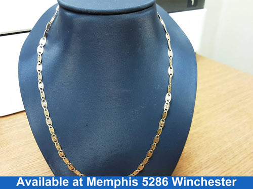 Tricolor Chain - Yellow Gold 14k (.585) 9.5 grams 22 inch