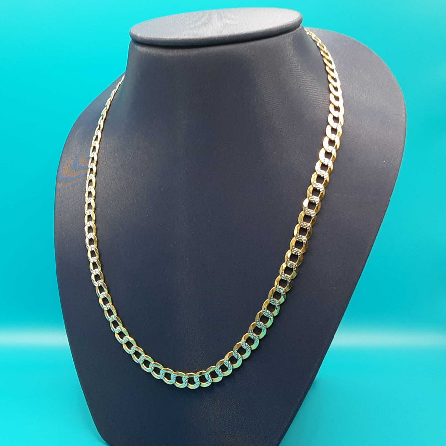 Cuban Link Chain - Yellow Gold 10k (.417) 18.5 grams 24 inch