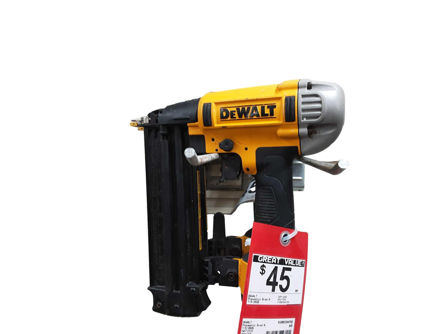 Dewalt Dwfp12233 Yellow Pneumatic Brad Nailer