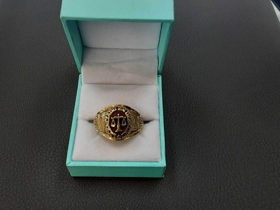 Men's Ring - College Ring - Yellow Gold 10k (.417) 11.6 grams Size 11