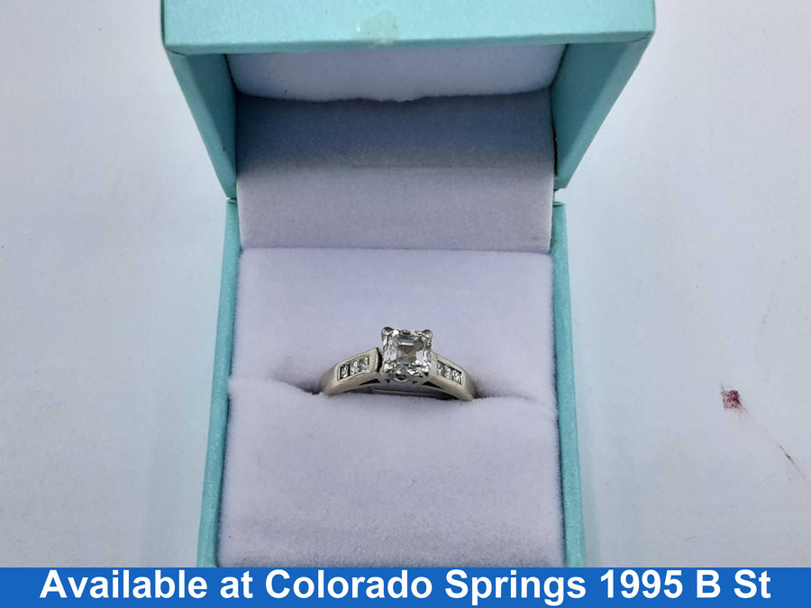 Ring - Engagement Set - White Gold 14k (.585) 3.9 grams Size 6