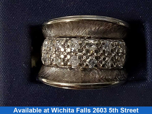 Women's Ring - Anniversary - White Gold 14k (.585) 9.4 Grams Size 8