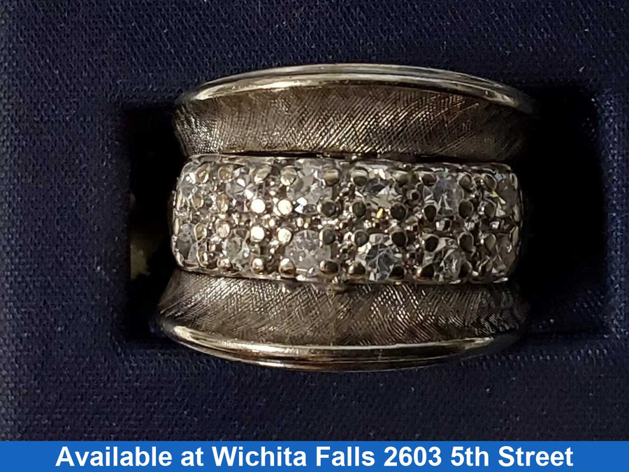 Women's Ring - Anniversary - White Gold 14k (.585) 9.4 Grams Size 8