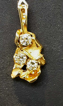 Diamond Pendant - Yellow Gold 14k (.585) 5 grams