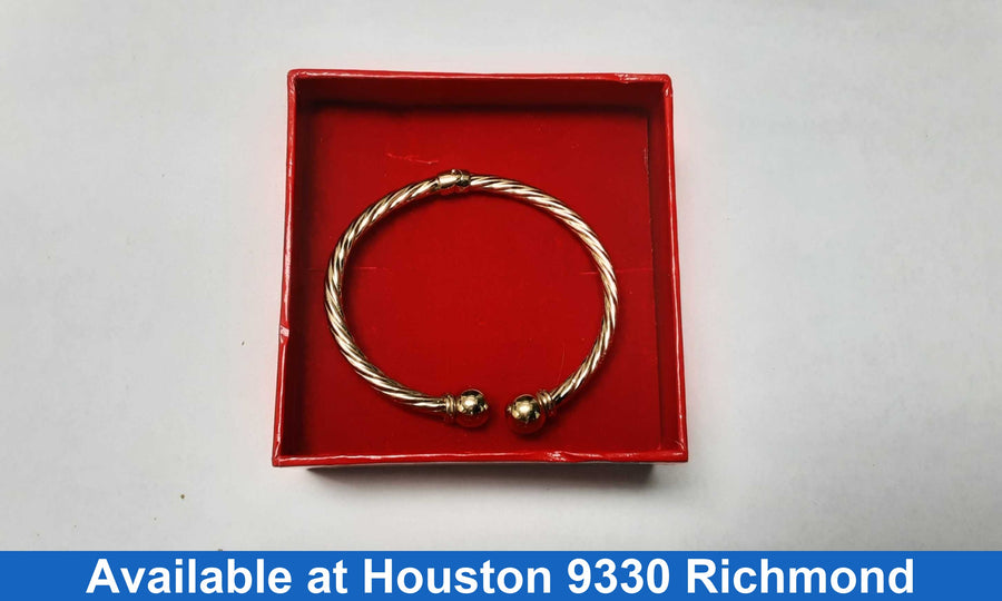 Bangle Bracelet - Yellow Gold 14k (.585) 9.7 grams 6 inch