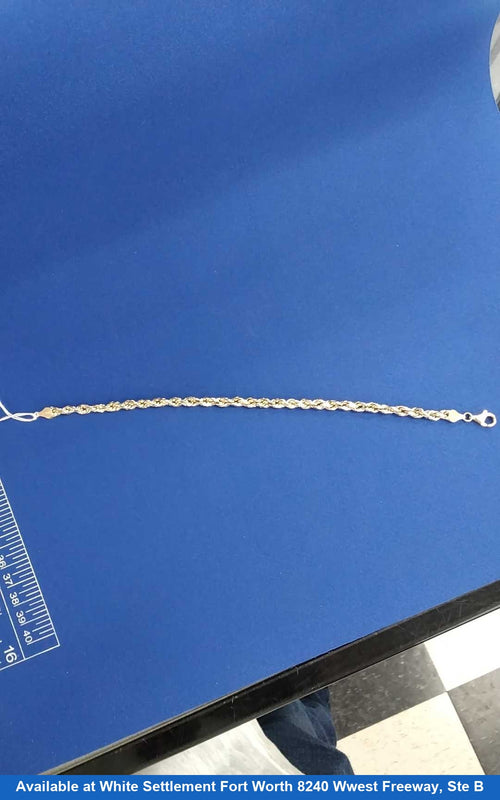 Rope Bracelet - Yellow Gold 10k (.417) 5.2 grams 7 inch