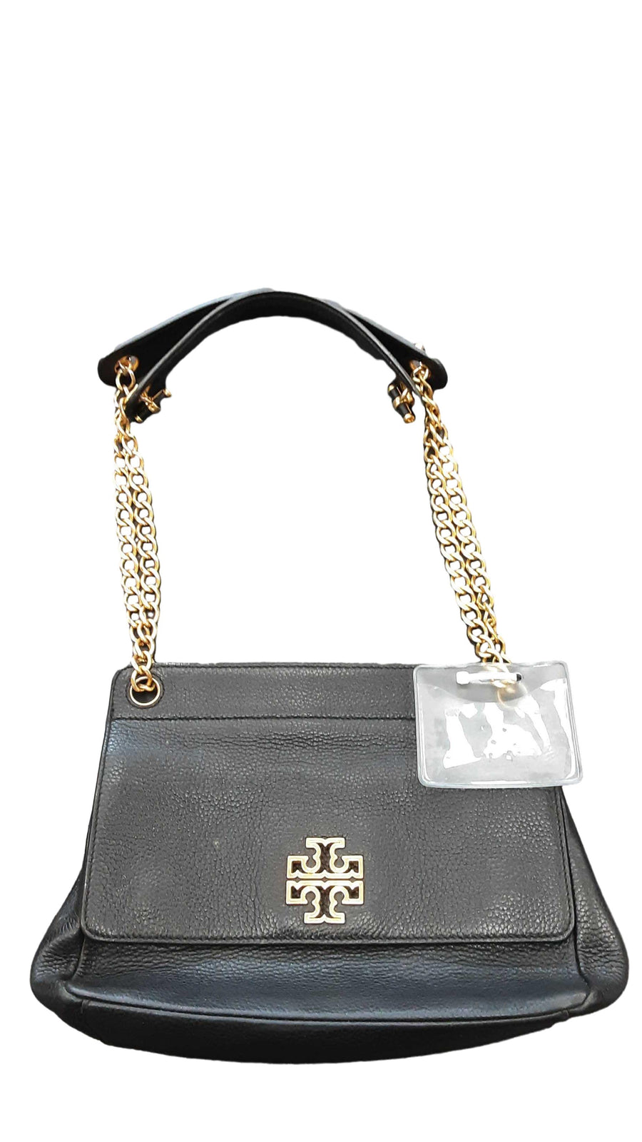 Tory Burch Britten Black Pebbled Black Purse / Handbag