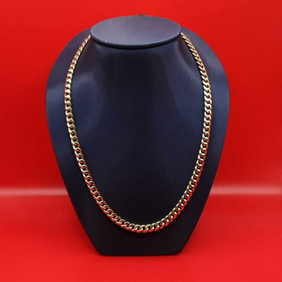 Cuban Link Chain - Yellow Gold 10k (.417) 20 grams 24 inch