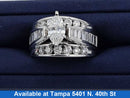 Ring - Engagement Set - White Gold 14k (.585) 8.1 grams Size 6