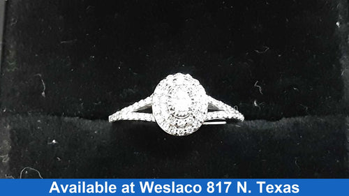 Women's Ring - White Gold 10k (.417) 2 grams Size 7