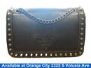 Prada Pattina Glace Calf Leather Mini Bag Black Purse / Handbag
