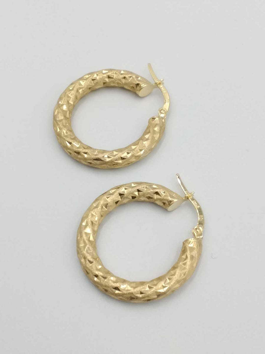 Bangle Earrings - Yellow Gold 14k (.585) 3.4 grams