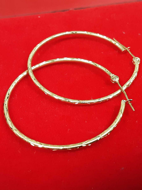 Bangle Earrings - Yellow Gold 14k (.585) 1 grams