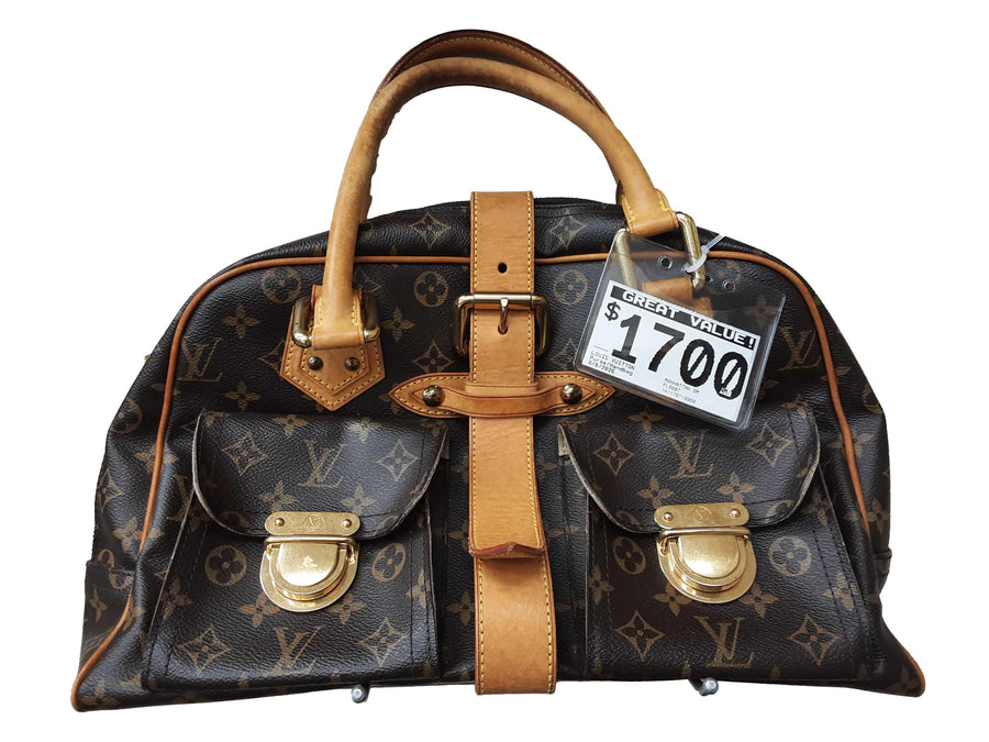 Louis Vuitton Manhattan Gm Brown Purse / Handbag
