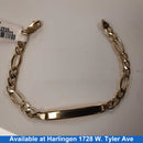 ID Bracelet - Yellow Gold 10k (.417) 3.9 grams 7 inch