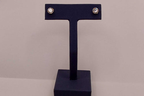 Double Stud Earring - Yellow Gold 14k (.585) 0.714 grams