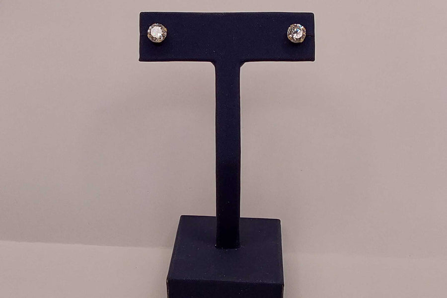 Double Stud Earring - Yellow Gold 14k (.585) 0.714 grams