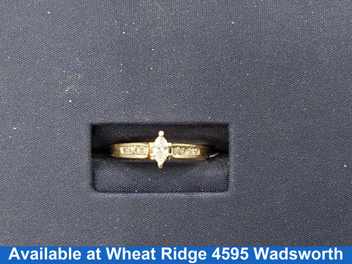 Ring - Engagement Set - Yellow Gold 10k (.417) 2 grams Size 7