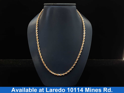 Rope Chain - Rose Gold 14k (.585) 22 grams 18 inch