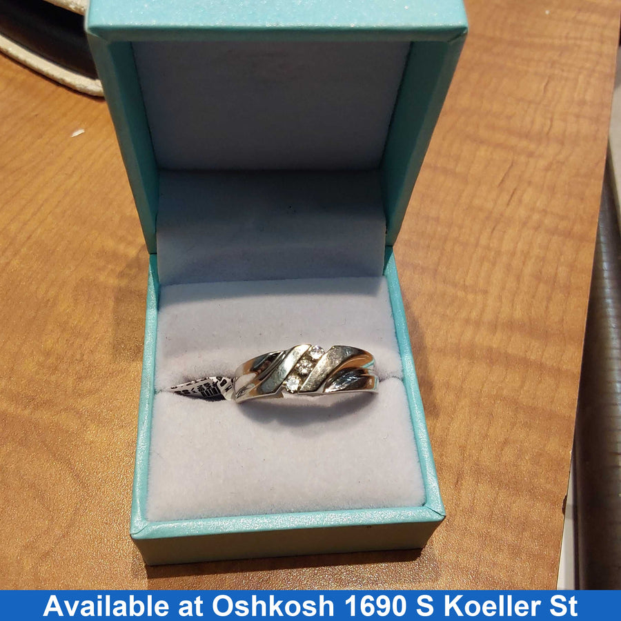 Ring - Wedding Band - White Gold 14k (.585) 8.8 grams Size 10