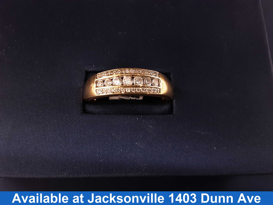 Ring - Wedding Band - Yellow Gold 14k (.585) 5.8 grams Size 12