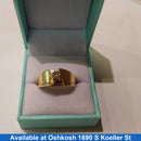 Ring - Wedding Set - Yellow Gold 14k (.585) 7.8 grams Size 8.5