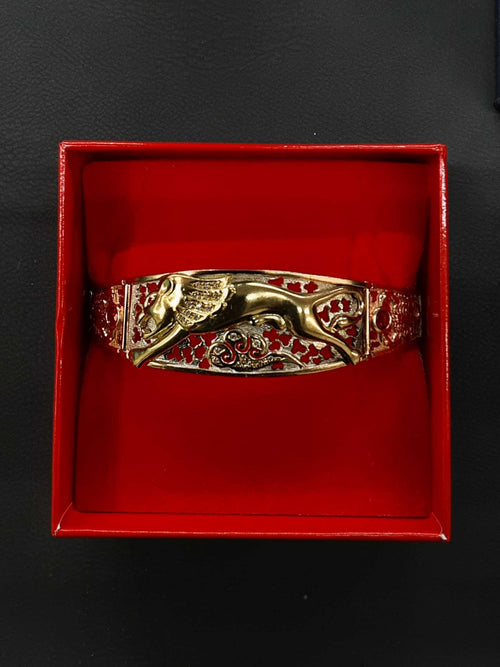 Bracelet - Tricolor Gold 14k (.585) 32.6 grams 7 inch