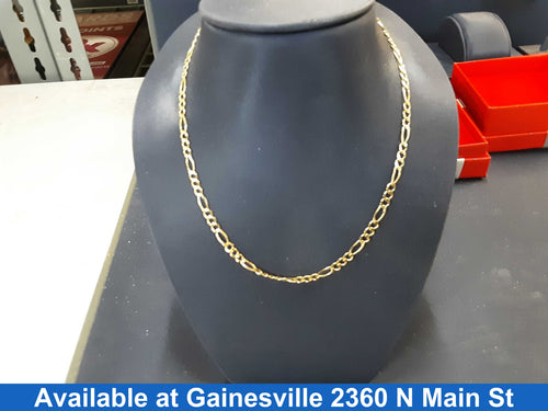 Figaro Chain - Yellow Gold 14k (.585) 8.3 grams 22 inch