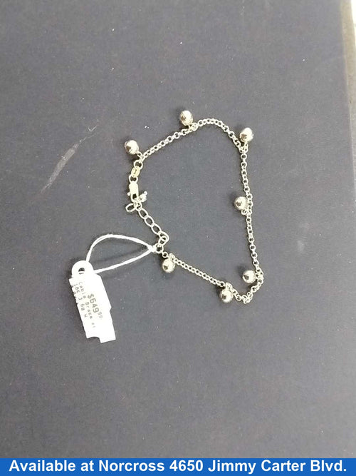 Cable Bracelet - White Gold 18k (.750) 3.6 grams 6 inch