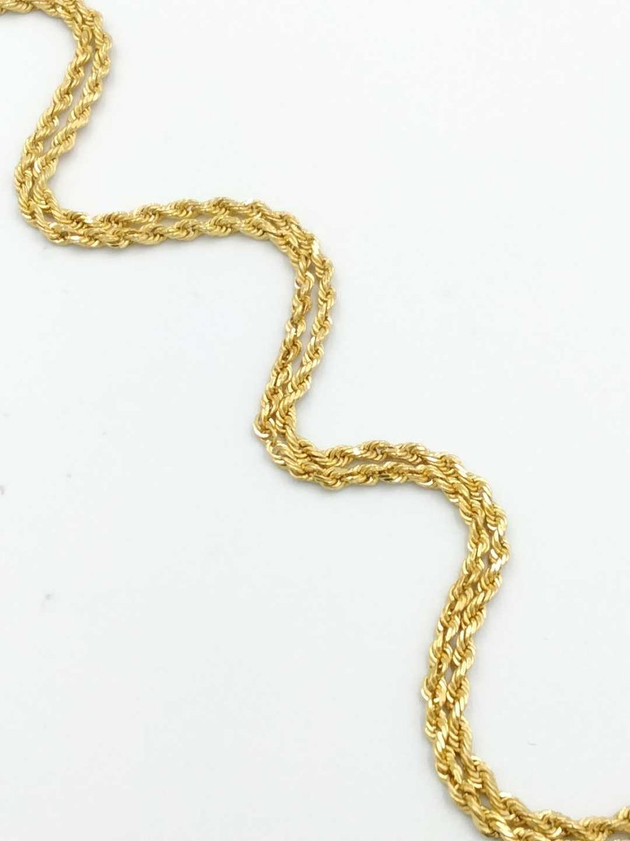 Rope Chain - Yellow Gold 14k (.585) 10.2 grams 22 inch