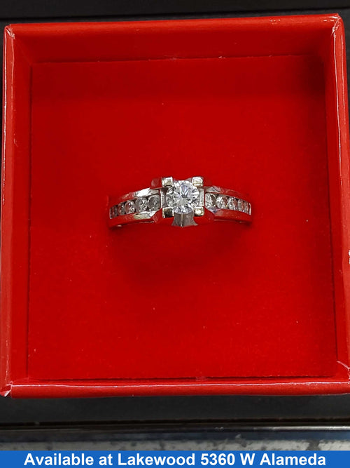 Ring - Engagement Set - Yellow Gold 18k (.750) 6.8 grams Size 7