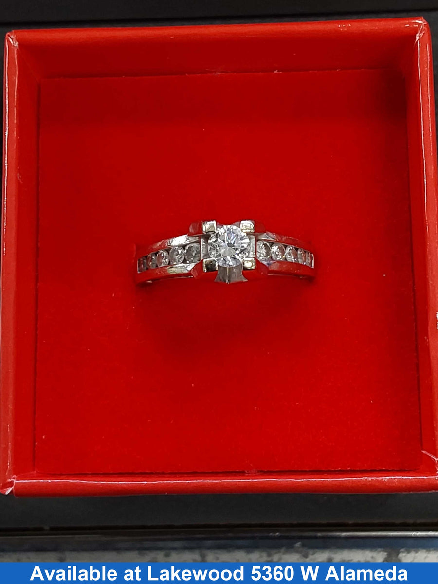 Ring - Engagement Set - Yellow Gold 18k (.750) 6.8 grams Size 7