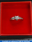 Ring - Engagement Set - Yellow Gold 18k (.750) 6.8 grams Size 7