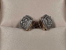 Double Stud Earring - Yellow Gold 10k (.417) 2.7 grams