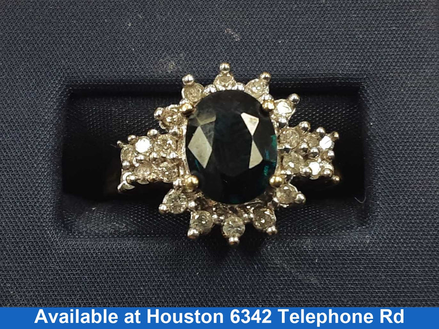 Women's Ring - Yellow Gold 14k (.585) 4.2 grams Size 20