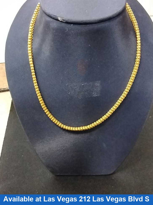 Box Chain - Yellow Gold 22k (.917) 15.3 grams 40 inch