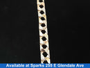 Tricolor Gold 14k (.585) 34.1 grams 9 inch
