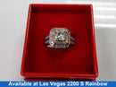 Ring - Wedding Set - White Gold 14k (.585) 9.9 grams Size 8