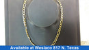 Figaro Chain - Yellow Gold 14k (.585) 6.8 grams 22 inch