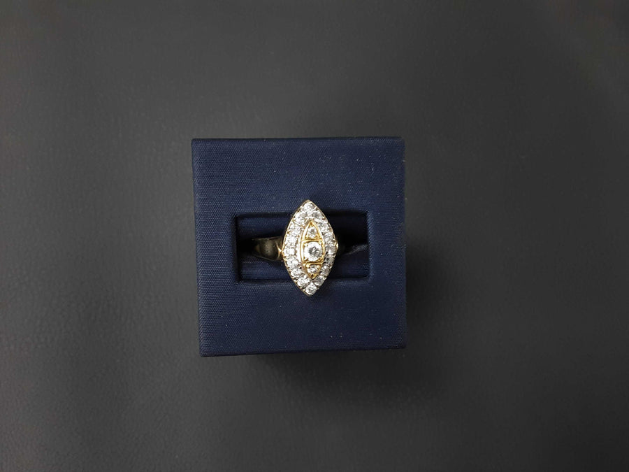 Women's Ring - Yellow Gold 10k (.417) 3.1 grams Size 20