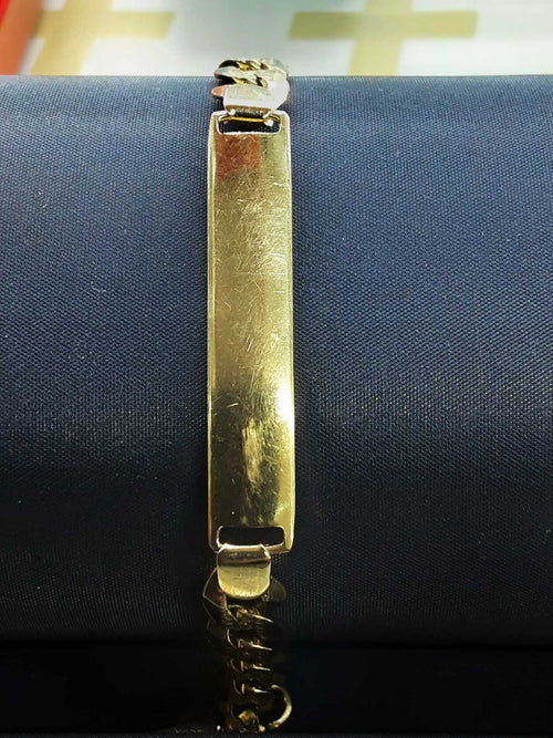 ID Bracelet - Yellow Gold 14k (.585) 18.2 grams 7 inch