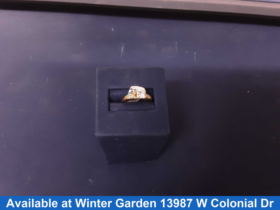 Ring - Engagement Set - Yellow Gold 14k (.585) 2.5 grams Size 4