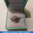 Women's Ring - White Gold 10k (.417) 3.7 grams Size 7