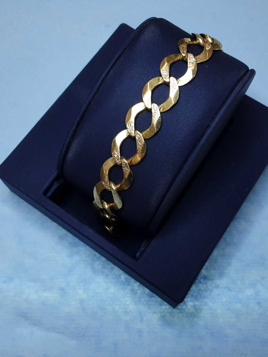 Cuban Link Bracelet - Yellow Gold 10k (.417) 26.1 grams 10 inch