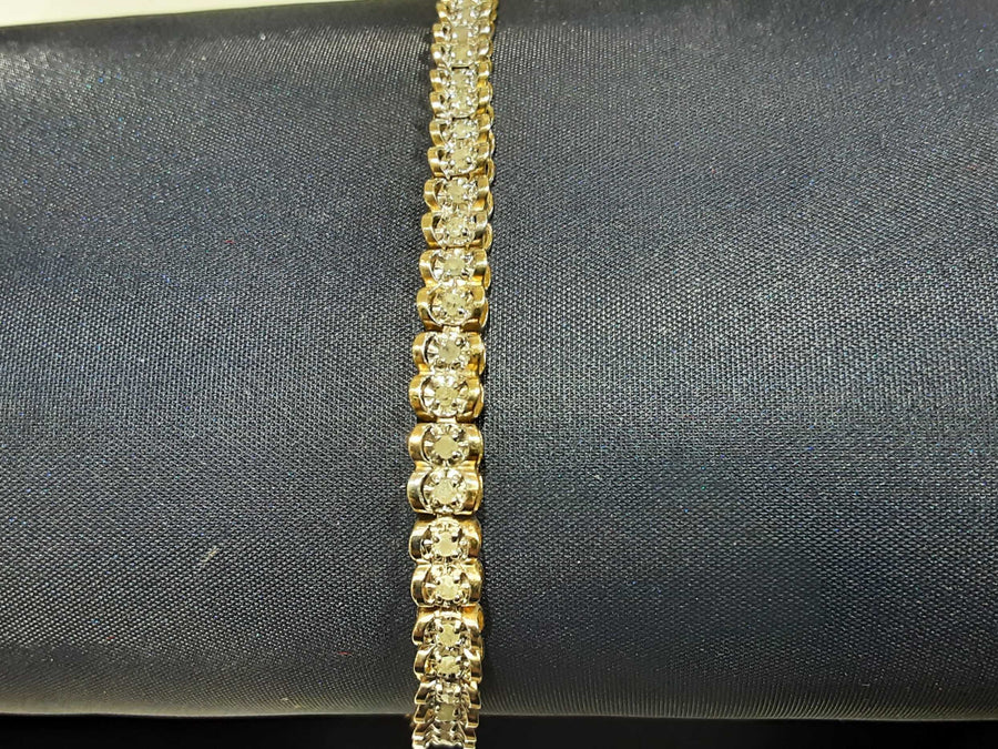 Tennis Bracelet - Yellow Gold 10k (.417) 5.5 grams 10 inch