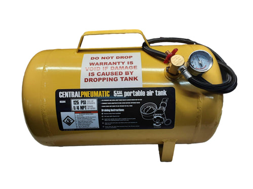 Central Pneumatic 65594 Yellow Air Tank