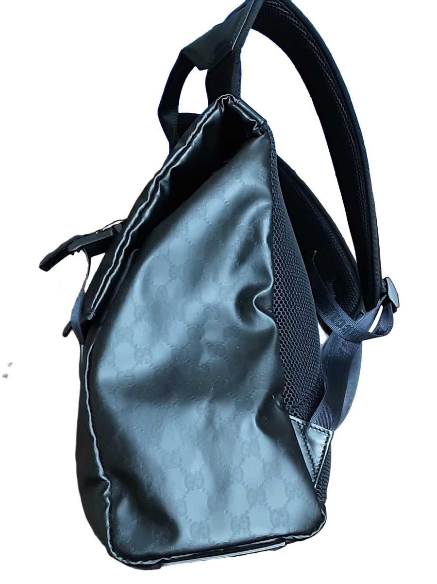 Gucci Crystal Gg Interlocking G Backpack Black Purse / Handbag