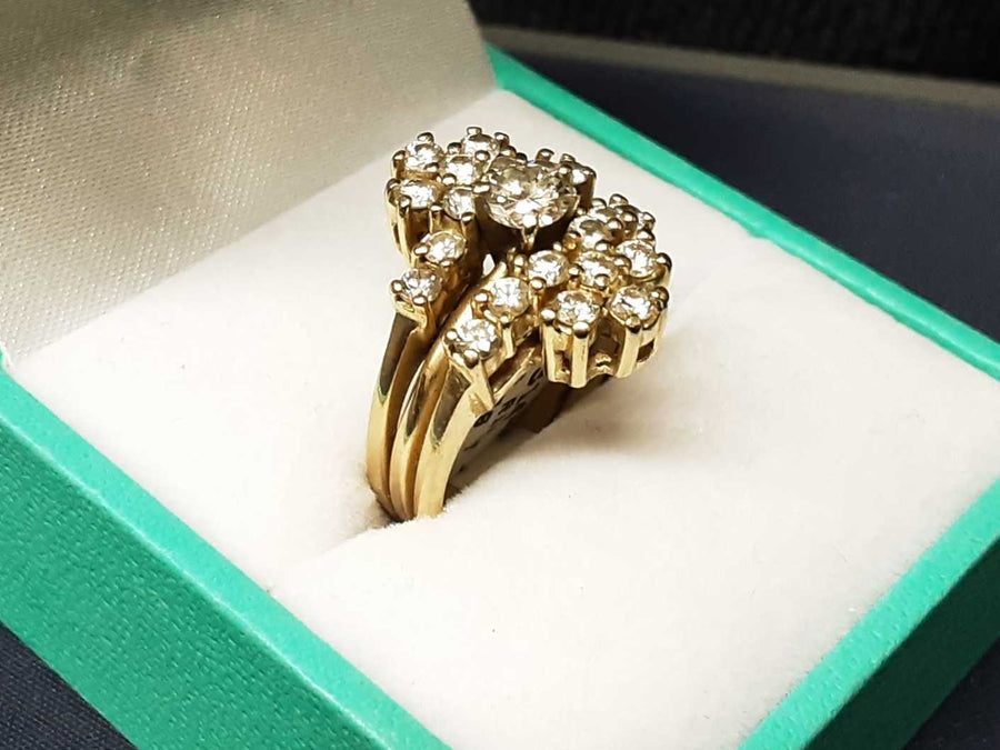 Women's Ring - Yellow Gold 14k (.585) 6.7 grams Size 6.5